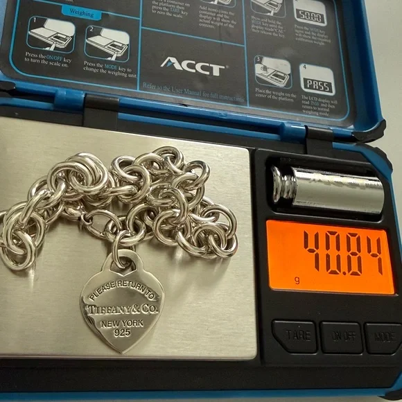 9 1/2” XL Length - Tiffany & Co. Please ReturnTo Tiffany Heart Tag Bracelet - Picture 9 of 12